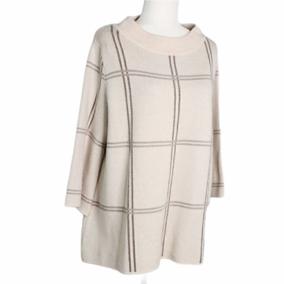 Apt. 9 Pullover Window Panel Wide Sleeve Sweater L - Picture 5 of 13